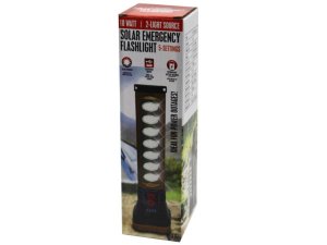 Bulk AB987 18 Watt 4-way Solar Emergency Flashlight