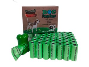 Bulk HZ120 Eco Friendly 630 Bag (42 Rolls X 15) Dog Poop Bags Value Pa