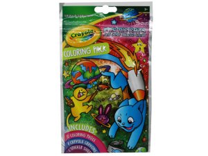 Bulk AC708 Crayola Coloring Pack With Coloring Pages Stickers And Cray