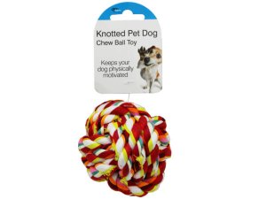 Bulk AC119 Knotted Pet Dog Chew Ball Toy