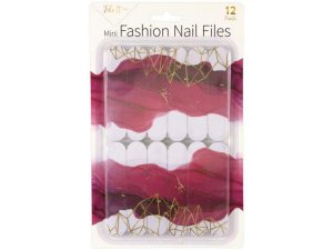 Bulk AC820 File It Pro 12 Pack Mini Fashion Nail Files