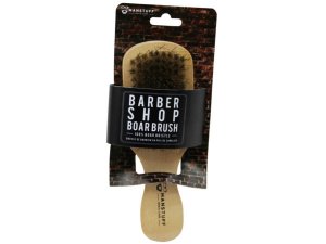 Bulk AC853 Manstuff Barber Shop Wood Boar Brush