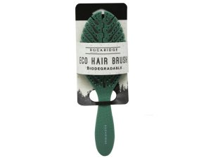 Bulk AC865 Rockridge Biodegradeable Eco Hairbrush In Natural Green