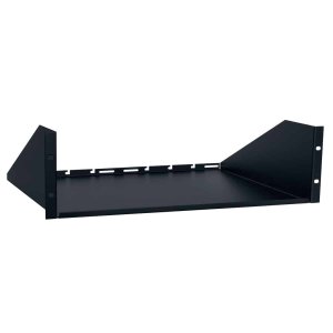 Lowell 0181-1341 Rack Utility Shelf-2u, 14in D, Blk