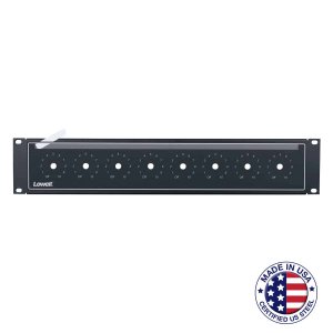 Lowell 0181-0799 Rack Panel For Volume Controls-2u, Blk