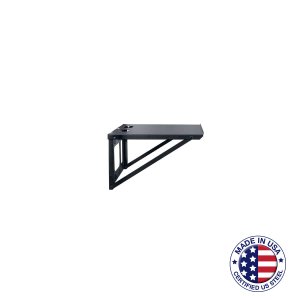 Lowell 0181-0344 Heavy-duty 18in Wall Shelf - Black Powder Coated