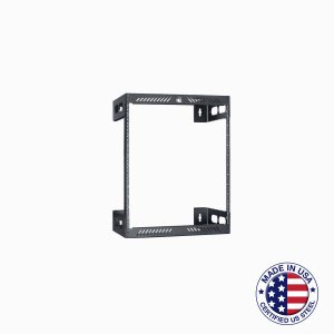 Lowell 0181-1414 Rack-wall Mount-12u, 12in Deep, Blk