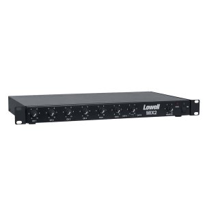 Lowell 0181-0902 7-channel Rackmount Mixer Pre-amplifier With Aux Inpu