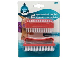 Bulk AC238 2 Pack Manicure Pedicure Nail Brush