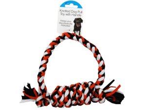 Bulk GA098 Knotted Dog Pull Toy With Handle