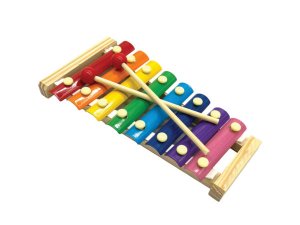 Bulk GA062 Rainbow Xylophone Instrument With Sticks