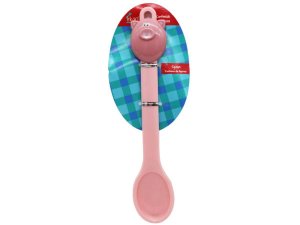 Bulk AC113 Small Pink Silicone Serving Spoon With Pig Head