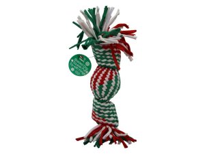 Bulk AB880 Braided Dog Squeak Pull Toy With Fringe