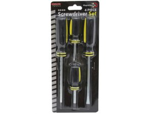 Bulk GA129 4 Pack Philips And Slotted Screwdriver Set