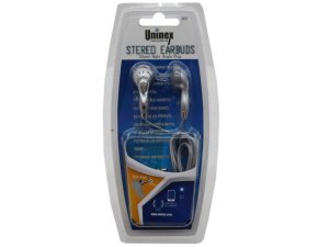 Bulk AC688 Stereo Earbuds With Right Angle Plug