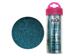 Bulk AC499 Tulip Turquoise Fabric Glitter 0.63 Oz.