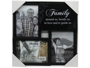 Bulk AB951 Three Frame Collage 5quot; X 7quot; Photo Frame