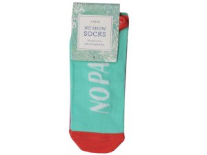 Bulk AC592 No Show Socks In Assorted Designs