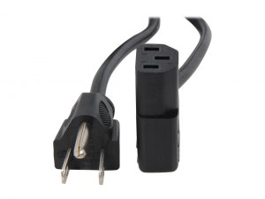 Startech BH2912 6ft (2m) Computer Power Cord, Nema 5-15p To Right Angl