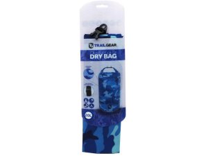 Bulk AC914 Trail Gear 20l Blue Camoflage Dry Bag With Adjustable Shoul