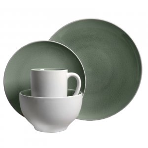 Gibson 111099.16 Elite Serenity 16-piece Dinnerware Set, Grey