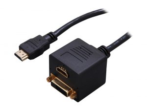 Startech Q17497 1ft Hdmi Splitter Cable, Hdmi Male To Dvi-d Female Ada