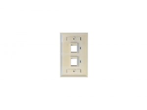 Tripp  , 2-port Dual Outlet Rj45 Universal Keystone Face Plate  Wall P