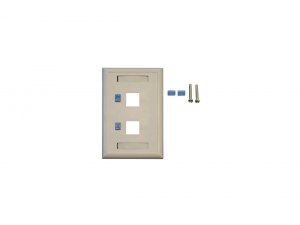 Tripp  , 2-port Dual Outlet Rj45 Universal Keystone Face Plate  Wall P