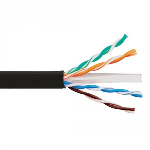 Cablesys ICC-ICCABR6EBK Cat6e Cmr Pvc Cable Black