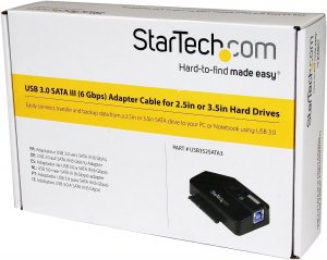 Startech USB3S2SATA3 Superspeed Usb 3.0 To Sata Iii Adapter - Usb 3 To