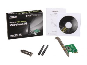 Asus NWAIP-113258 Network Pce-n15 2t2r Pci Express 300mbit Wlan 802.11