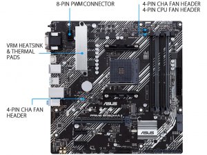 Asus 90MB15Z0-M0AAY0 Motherboard Prime B450m-a Ii B450 Amd Socket Am4 