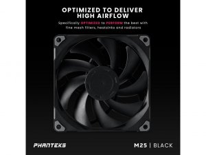 Phanteks PH-F140M25_PWM_BBK01 Casefan  Ph-f140m25_pwm_bbk01 R