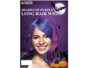 Bulk AB253 Shades Of Purple Long Hair Wig