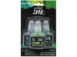 Bulk AD156 Brea Reese 3 Pack 2 Oz Alcohol Ink Paint In Turquoise, Colb