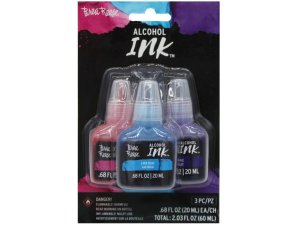 Bulk AD159 Brea Reese 3 Pack 2 Oz Alcohol Ink Paint In Pink, Blue Amp;