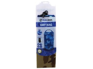 Bulk AC915 Trail Gear 20l Brown Camoflage Dry Bag With Adjustable Shou