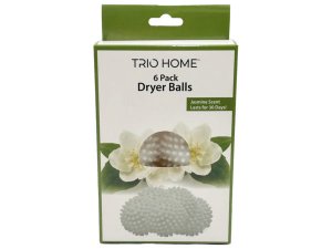 Bulk AD312 Trio Home Six Pack Dryer Balls With Jasmine Scent