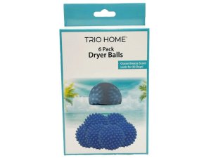 Bulk AD311 Trio Home Six Pack Dryer Balls With Ocean Scent