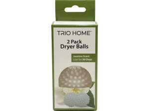 Bulk AD306 Trio Home Two Pack Dryer Balls With Jasmine Scent