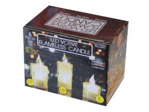 Bulk HX050 6 Pack Decorative Led Flameless Candle Set