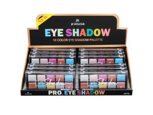 Bulk AD269 Pro Eye Shadow 10 Color Palette In Countertop Display