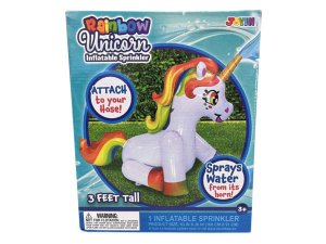 Bulk AD598 Joyin 36quot; Inflatable Rainbow Unicorn Yard Sprinkler