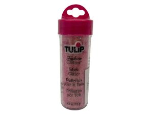 Bulk AD146 Tulip Pastel Pink Fabric Glitter 0.63 Oz.