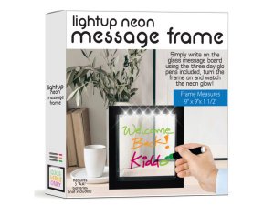 Bulk AB883 Battery-operated Led Neon Effect Message Frame With 3 Marke