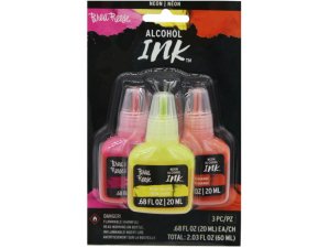 Bulk AD164 Brea Reese 3 Pack 2 Oz Alcohol Ink Paint In Neons