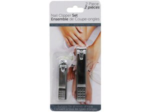 Bulk HF100 2 Pack Nail Clippers With Curved Precision Blades