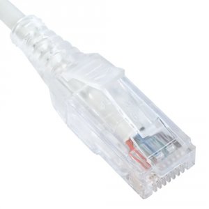 Cablesys ICC-ICPCSY03WH Patch Cord- Cat 6 Slim Clear Sr 10pk 3f