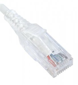 Cablesys ICC-ICPCSY05WH Patch Cord- Cat 6 Slim Clear Sr 10pk 5ft