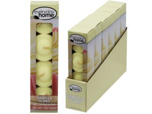 Bulk AD205 Everyday Home 4 Pack Vanilla Icing Scented Votive Candles